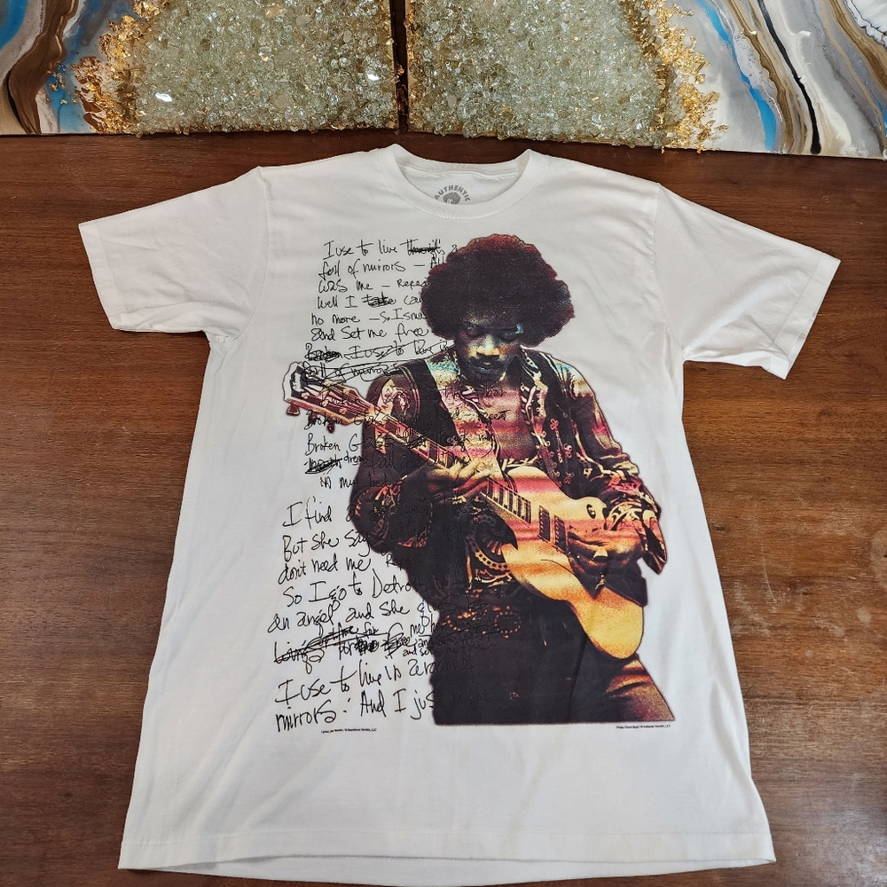 Jimi Hendrix Lyrics Size M